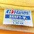 ヘインズ Hanes 80S ボディ USA製 企業ロゴ S/S Tシャツ 裾袖 シングルステッチ メンズ import:L