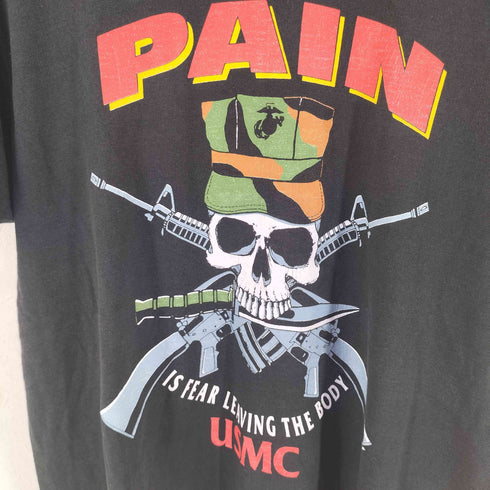 フルーツオブザルーム FRUIT OF THE LOOM 80s スカルプリントTシャツ メンズ M