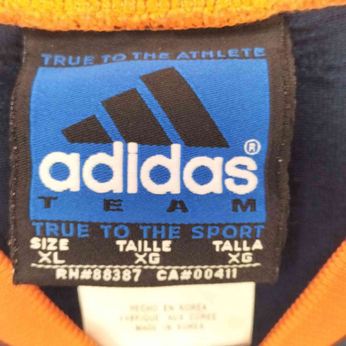 アディダス adidas TEAM 90-00S パフォーマンスロゴ ナンバリング 80 Vネック メッシュ S/S ゲームシャツ メンズ import:XL