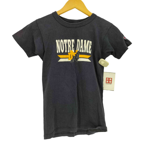 チャンピオン Champion 袖シングル NOTRE DAME クルーネックTシャツ レディース
