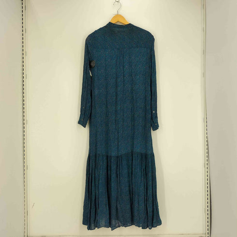 イザベルマラン ISABEL MARANT マルチカラー 総柄 モザイク レーヨン L/S ワンピース レディース JPN:34