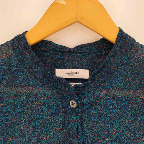 イザベルマラン ISABEL MARANT マルチカラー 総柄 モザイク レーヨン L/S ワンピース レディース JPN:34
