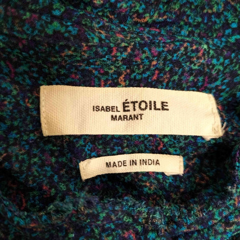 イザベルマラン ISABEL MARANT マルチカラー 総柄 モザイク レーヨン L/S ワンピース レディース JPN:34