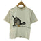 クレイジーシャツ CRAZY SHIRTS 90S USA製 猫 ネコ キャット プリント S/S Tシャツ メンズ import:S
