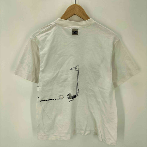 クレイジーシャツ CRAZY SHIRTS 90S USA製 猫 ネコ キャット プリント S/S Tシャツ メンズ import:S