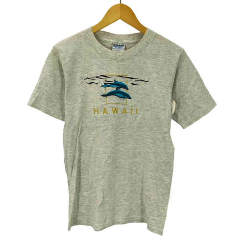 ギルダン GILDAN 90S ボディ USA製 HAWAII ハワイ 刺繍 S/S Tシャツ 霜降り メンズ import:S