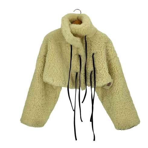 ソリン SORIN Synthetic Fur Lace-up Cardigan レディース JPN:38