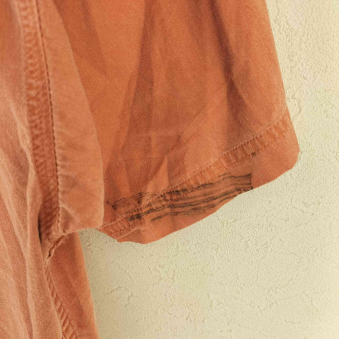 エディーバウアー Eddie Bauer 80s 黒タグ Rufton Twill フィッシングシャツ メンズ XL