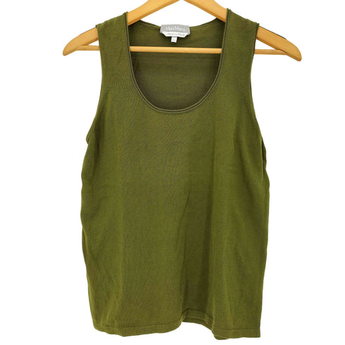 マックスマーラ MAX MARA イタリア製 銀タグ コットン タンクトップ レディース import:M