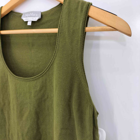 マックスマーラ MAX MARA イタリア製 銀タグ コットン タンクトップ レディース import:M