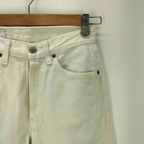 リーバイス Levis 90S ユーロ 501 ストレート デニム パンツ ボタン裏刻印 273 ホワイト レディース W27 L30