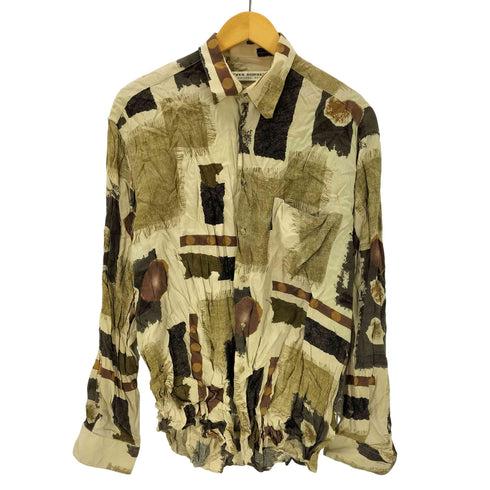 YVES DORSEY ビスコース レーヨン 総柄 L/S シャツ メンズ 3