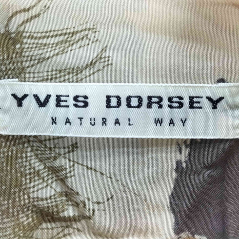 YVES DORSEY ビスコース レーヨン 総柄 L/S シャツ メンズ 3