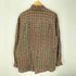 90-00S 絹 シルク 100% 総柄 L/S シャツ メンズ import:M