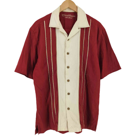 カリビアン Caribbean シルクコットン オープンカラーS/S シャツ メンズ JPN:M