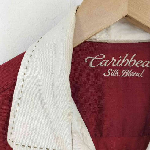 カリビアン Caribbean シルクコットン オープンカラーS/S シャツ メンズ JPN:M