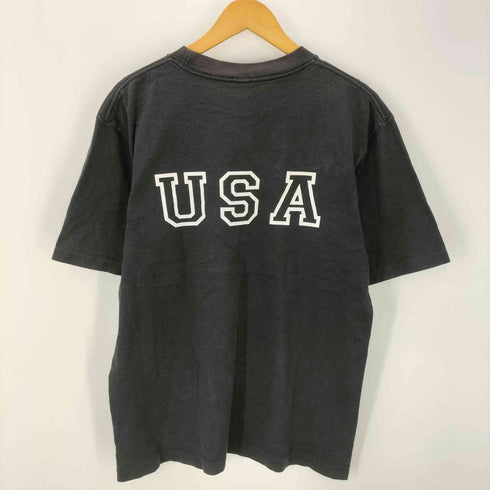 CLUB SPORTSWEAR 90S ロゴ 両面 プリント Tシャツ 袖裾 シングルステッチ メンズ import:L