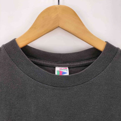 CLUB SPORTSWEAR 90S ロゴ 両面 プリント Tシャツ 袖裾 シングルステッチ メンズ import:L