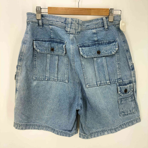 エディーバウアー Eddie Bauer 90S 白タグ デニム カーゴ ショーツ ハーフ パンツ メンズ 33