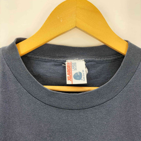 エクストララージ XLARGE 90-00S USA製 旧タグ ロゴ 鳥 銃 両面 プリント Tシャツ メンズ import:L