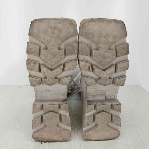 チャールズアンドキース CHARLES&KEITH サブラ レースアップアンクルブーツ Sabra Lace-Up Ankle Boots レディース 37