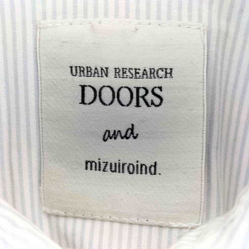 ミズイロインド mizuiro ind 別注 フレア ロング シャツワンピース ストライプ レディース FREE
