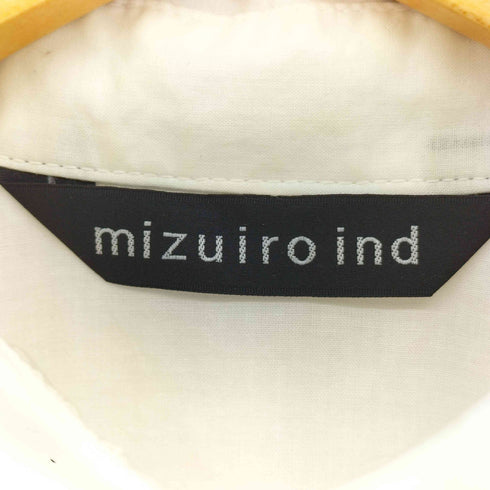 ミズイロインド mizuiro ind フレア ロング シャツワンピース レディース