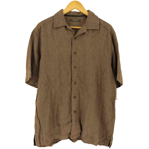 トミーバハマ Tommy Bahama ISLAND SOFT リネンオープンカラーシャツ メンズ M