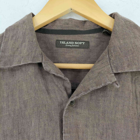 トミーバハマ Tommy Bahama ISLAND SOFT リネンオープンカラーシャツ メンズ M