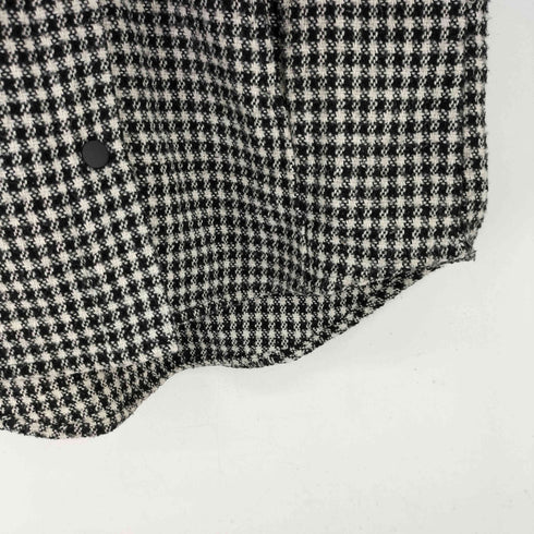 ザラ ZARA 千鳥格子柄 テクスチャ― シャツ ジャケット レディース import:XS