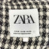 ザラ ZARA 千鳥格子柄 テクスチャ― シャツ ジャケット レディース import:XS