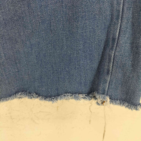 ペインテッド カットオフ ストレートデニムパンツ メンズ 32×34