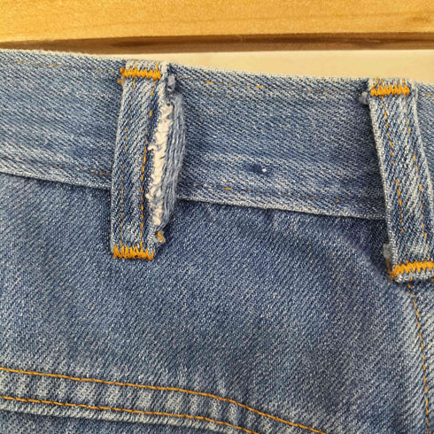 ペインテッド カットオフ ストレートデニムパンツ メンズ 32×34