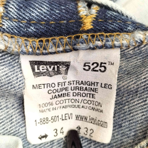 リーバイス Levis カナダ製 525 ボタンフライ デニムパンツ ボタン裏217刻印 メンズ 34L32