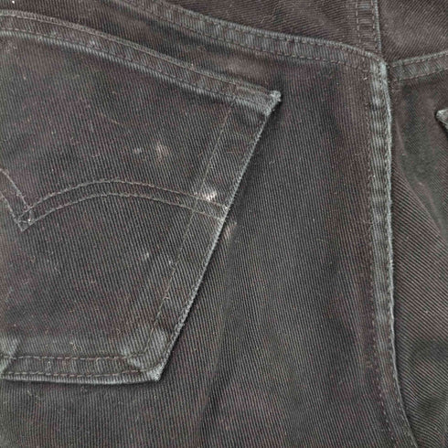 リーバイス Levis 501 ボタンフライストレートブラックデニムパンツ ボタン裏247刻印 メンズ