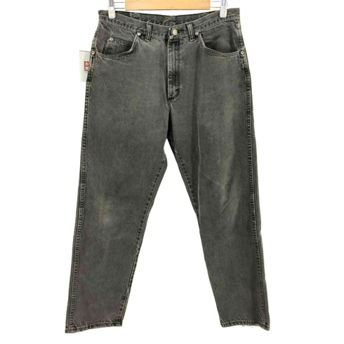 ラングラー Wrangler USA製 ストレートブラックデニムパンツ メンズ 34×30