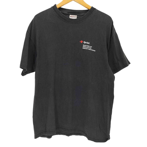 ヘインズ Hanes HEAVYWEIGHT 企業ロゴプリント クルーネックTシャツ メンズ