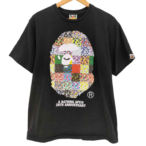 アベイシングエイプ A BATHING APE 28TH ANNIVERSARY APE HEAD TEE メンズ JPN:L