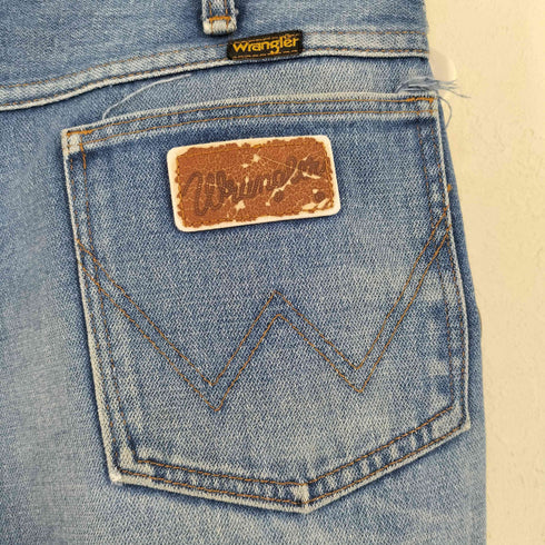 ラングラー Wrangler 70S USA製 IDEALジップ ブーツカットデニムパンツ メンズ W32/L30