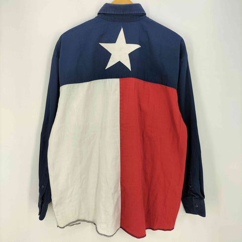 パンハンドルスリム Panhandle Slim 80s~90s バックスター ワッペン刺繍 カラー切替 L/S ボタンダウンシャツ メンズ 161/2-35
