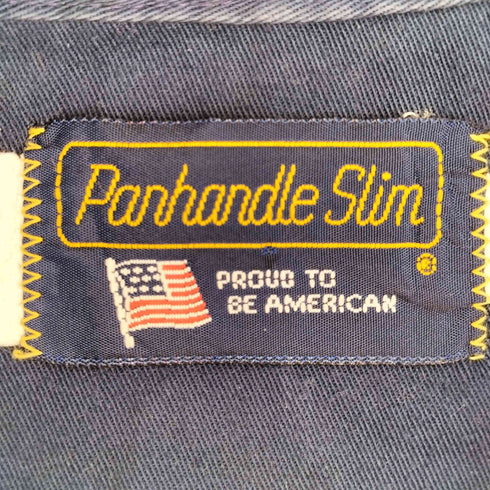 パンハンドルスリム Panhandle Slim 80s~90s バックスター ワッペン刺繍 カラー切替 L/S ボタンダウンシャツ メンズ 161/2-35
