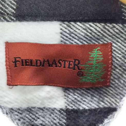 フィールドマスター fieldmaster 90S USA製 コットン ブロックチェック L/S ヘビー ネル シャツ メンズ import:L