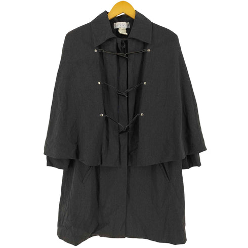 martine sitbon ウール100 ケープレイヤードコート レディース 46
