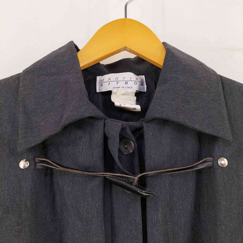martine sitbon ウール100 ケープレイヤードコート レディース 46