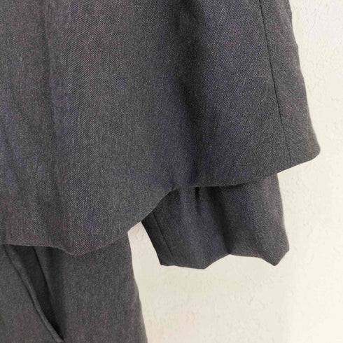 martine sitbon ウール100 ケープレイヤードコート レディース 46