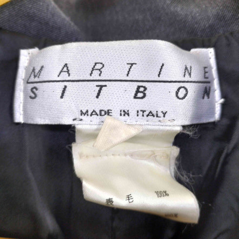 martine sitbon ウール100 ケープレイヤードコート レディース 46
