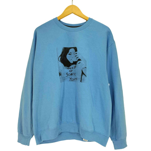 ATHLETICボディ TAKE SIP OF アーティストフォトプリント 裏起毛 クルーネック スウェット メンズ import:M