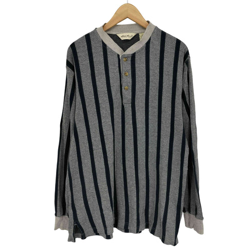 エディーバウアー Eddie Bauer 白タグ ヘンリーネック L/S カットソー メンズ import:S