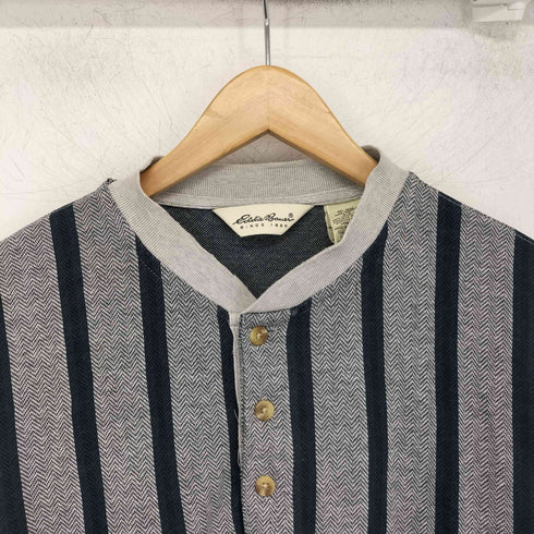 エディーバウアー Eddie Bauer 白タグ ヘンリーネック L/S カットソー メンズ import:S