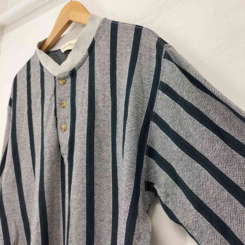 エディーバウアー Eddie Bauer 白タグ ヘンリーネック L/S カットソー メンズ import:S